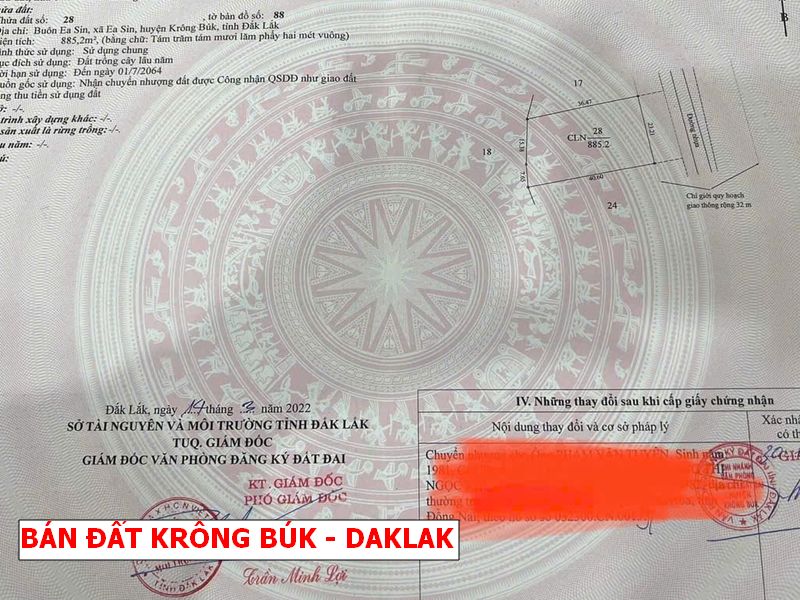 BÁN ĐẤT MẶT TIỀN NHỰA KRÔNG BUK, ĐẮK LẮK – CHỈ 499 TRIỆU, QUY HOẠCH ĐẤT Ở 100%