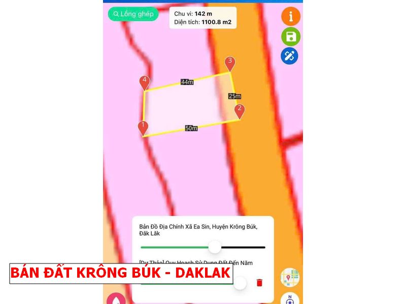 BÁN ĐẤT MẶT TIỀN NHỰA KRÔNG BUK, ĐẮK LẮK – CHỈ 499 TRIỆU, QUY HOẠCH ĐẤT Ở 100%