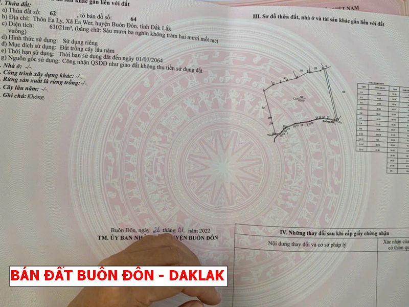 Buôn Đôn – Daklak bán gấp lô vườn rẻ hơn giá nhà nước