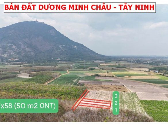 Bán đất Dương Minh Châu – Tây Ninh giá chỉ 288tr/ lô
