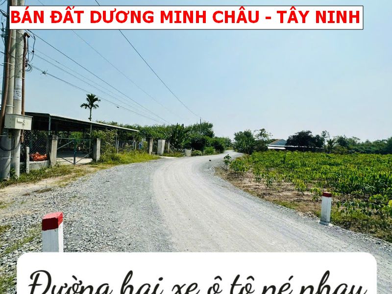 Bán Đất 2 Mặt Tiền Lộc Ninh, Dương Minh Châu – 1045m², 400m² Thổ Cư, Đường Lớn, Giá Chỉ 1 Tỷ 7
