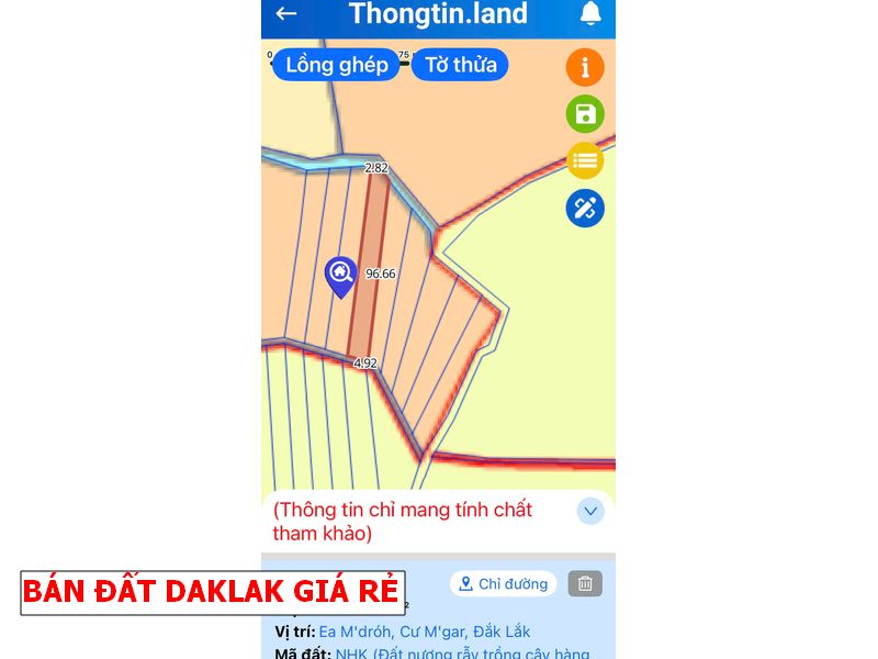 Chỉ 99tr sở hữu lô đất 1000m2 tại Cưmga – Daklak
