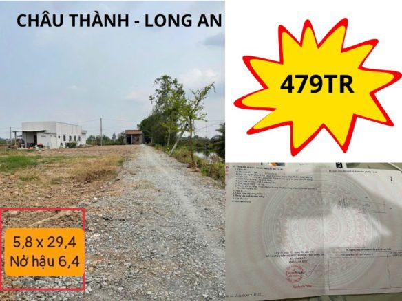 Bán đất Châu Thành – Long An, full thổ cư