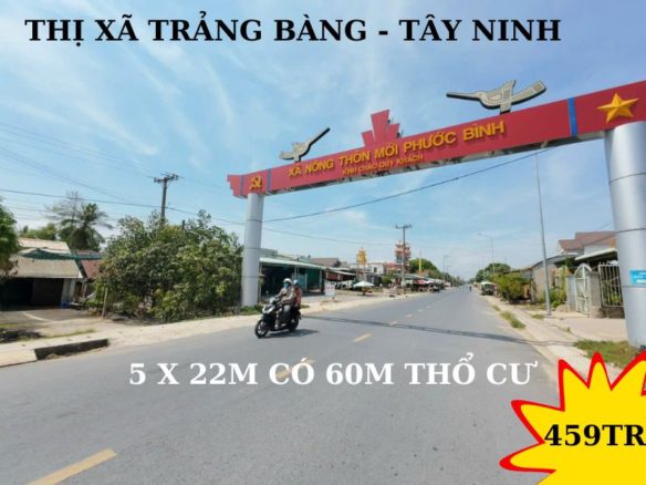 Bán đất thị xã Trảng Bàng Tây Ninh giá rẻ