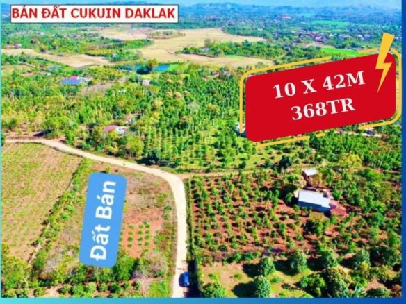 Bán đất tại EaHu Cukuin Daklak – 10 x42 có thổ cư giá 368tr