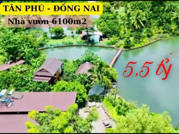Bán nhanh nhà vườn nghỉ dưỡng tại Tân Phú – Đồng Nai