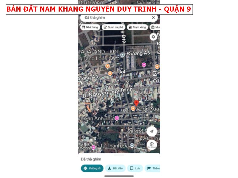 Bán đất khu dân cư Nam Khang Nguyễn Duy Trinh quận 9, góc 2 mặt tiền đẹp