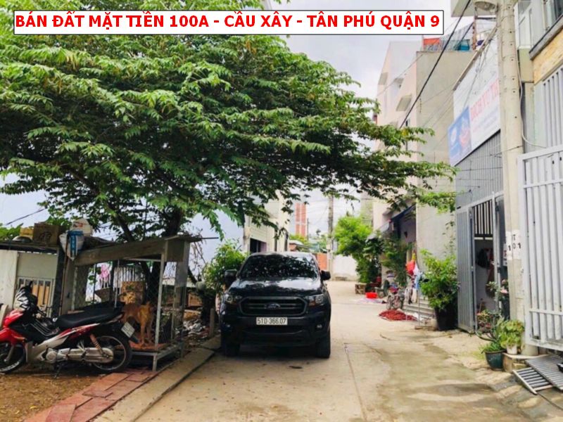 Bán đất mặt tiền hẻm 4 đường 100A Tân Phú quận 9