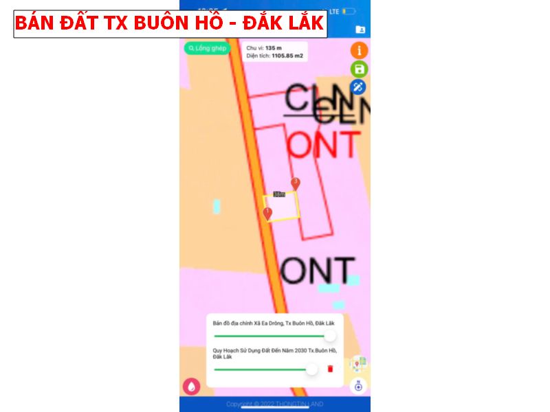 Bán Đất Thị xã Buôn Hồ – Đắk Lắk gía chỉ 189tr