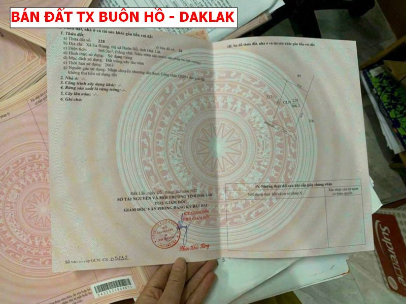 Bán đất thị xã Buôn Hồ – Daklak giá chỉ 159tr/ lô
