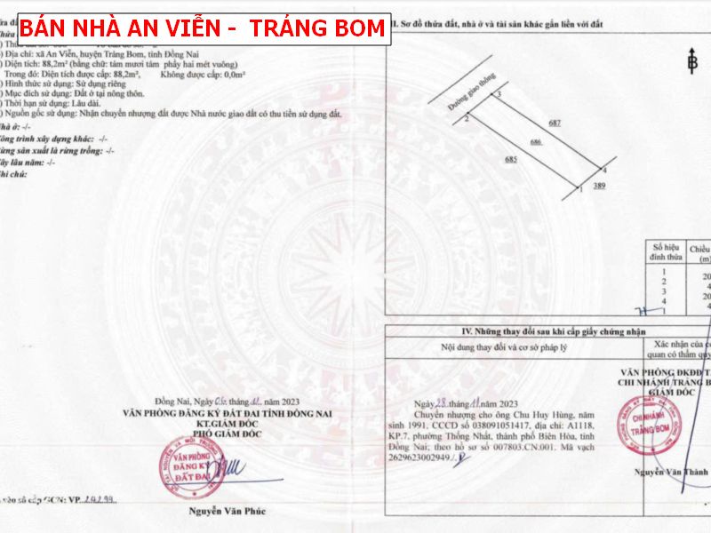 Bán nhà tại An Viễn Trảng Bom, nhà mới xây đẹp giá chỉ 1,39 tỷ/ căn