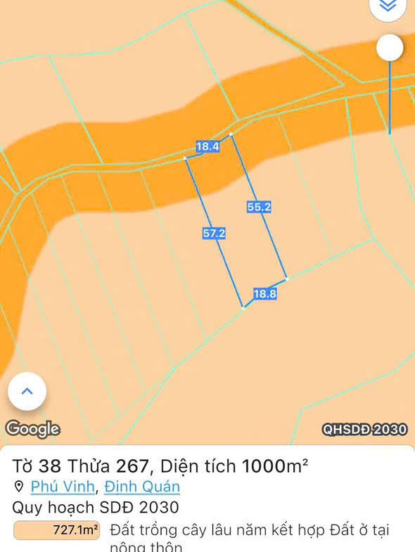 Bán đất Phú Vinh – Định Quán – Đồng Nai 1000m giá 835tr
