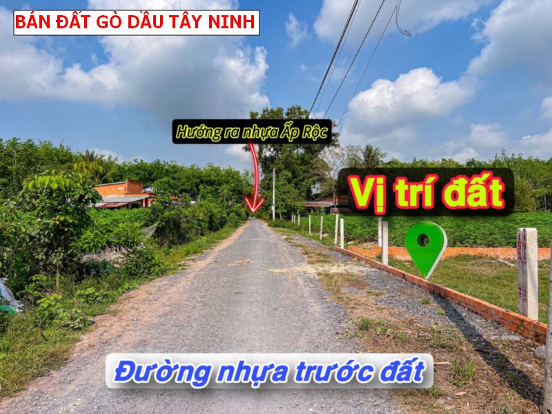 Bán đất mặt tiền nhựa Gò Dầu – Tây Ninh giá tốt