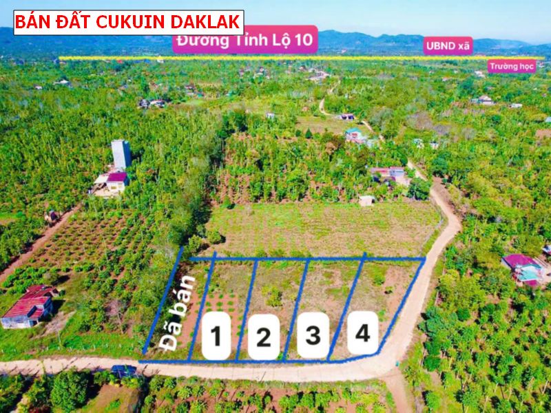 Bán đất tại EaHu Cukuin Daklak – 10 x42 có thổ cư giá 368tr