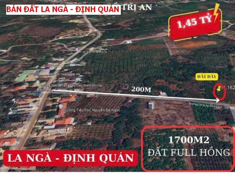 Bán vườn nhãn 1700m2 tại La Ngà _ Định Quán