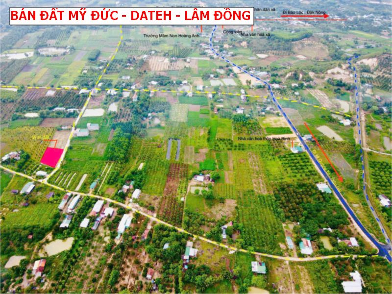 Bán gấp lô đất thổ cư ngay Mỹ Đức – Dateh – Lâm Đồng giá chỉ 279tr