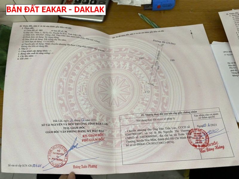 Bán đất Eakar – Đaklal, đất vườn phủ hồng 5400m2 giá chỉ 499tr