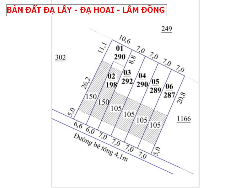 Bán đất Đạ Teh – Đạ Hoai – Lâm Đồng sổ sẵn giá chỉ 239tr/ lô