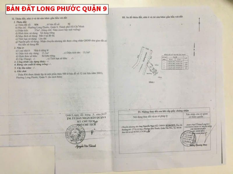 Bán đất Long Phước quận 9, khu dân cư Vn1234 giá tốt