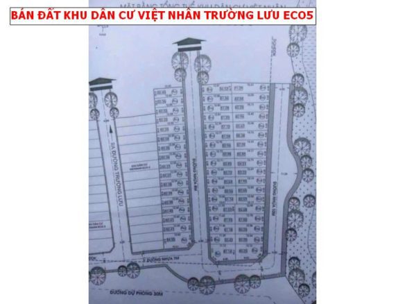 Bán đất khu dân cư Việt Nhân Eco5 đường Trường Lưu