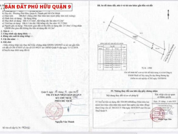 Bán đất mặt tiền đường Bưng Ông Thoàn, Quận 9