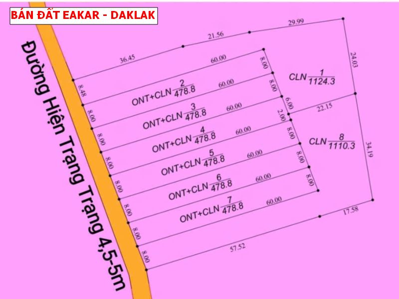 Bán đất Eakar – Daklak giá chỉ 179tr/ lô