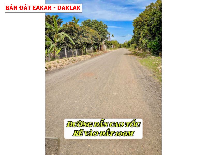 Bán đất Eakar – Daklak giá chỉ 179tr/ lô