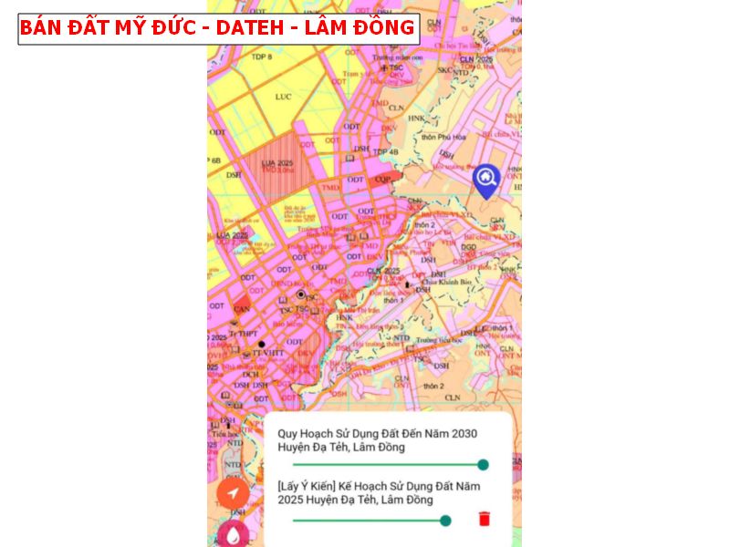 Bán đất Mỹ Đức – Dateh – Lâm Đồng, tặng cổng rào quanh đất