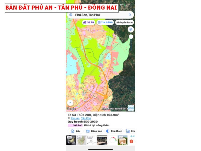 Bán đất Phú An, Tân Phú, Đồng Nai giá chỉ 369tr