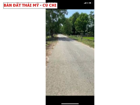 Bán đất Thái Mỹ Củ Chi, mặt tiền nhựa tiện kinh doanh