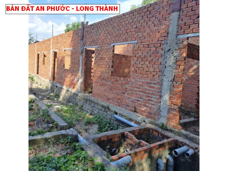 Bán đất An Phước – Long Thành 268m2 10 x 27m đang xây 10 phòng trọ