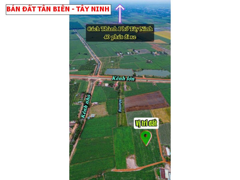 Bán đất vườn Tân Biên Tây Ninh, quy hoạch full hồng đẹp, 1848m giá chỉ 299tr