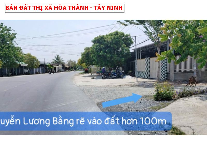 Bán đất thị xã Hòa Tây Ninh – chỉ 575tr