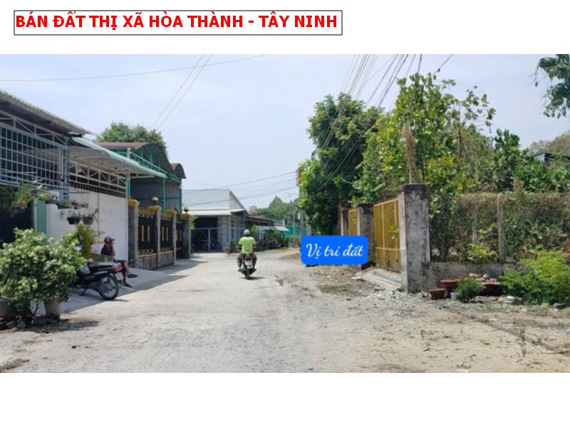 Bán đất thị xã Hòa Tây Ninh – chỉ 575tr