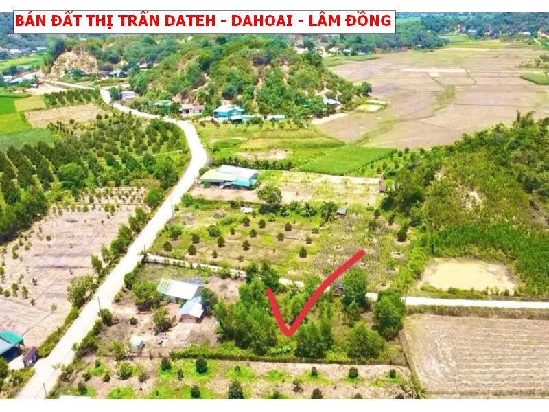 Bán đất thị trấn Dateh – Dahoai – Lâm Đồng, ngang 8 x20 full thổ giá chỉ 299tr