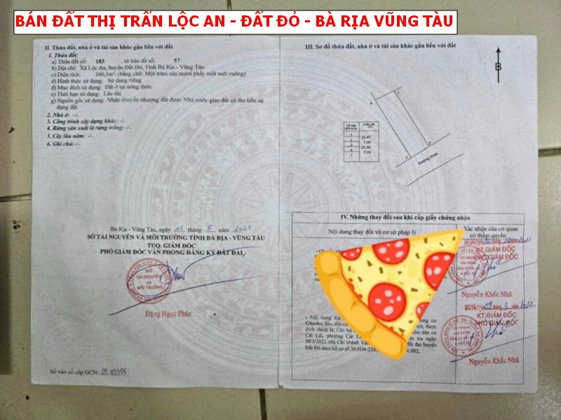 Bán gấp đất Thị Trấn Lộc An, Phước Hội, Long Đất – Bà Rịa Vũng Tàu, cách biển chỉ 300m