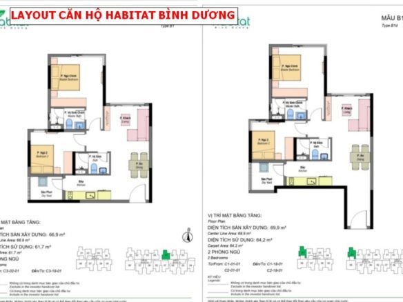 LAYOUT CĂN HỘ HABITAT BÌNH DƯƠNG GIAI ĐOẠN 3