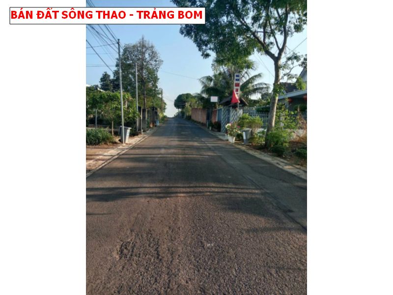 Bán đất mặt tiền đường Sông Thao – Trảng Bom giá tốt
