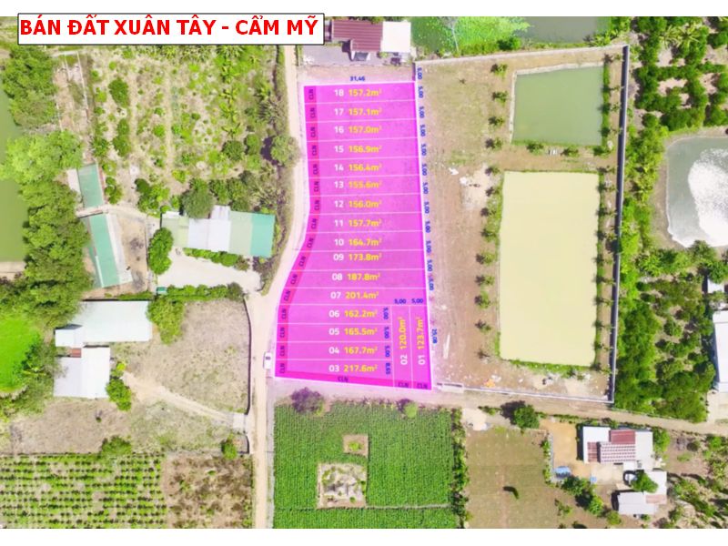 Bán đất Xuân Tây – Cẩm Mỹ giá chỉ từ 4xxtr / lô
