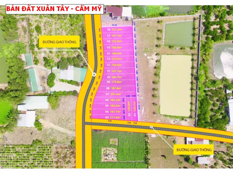 Bán đất Xuân Tây – Cẩm Mỹ giá chỉ từ 4xxtr / lô