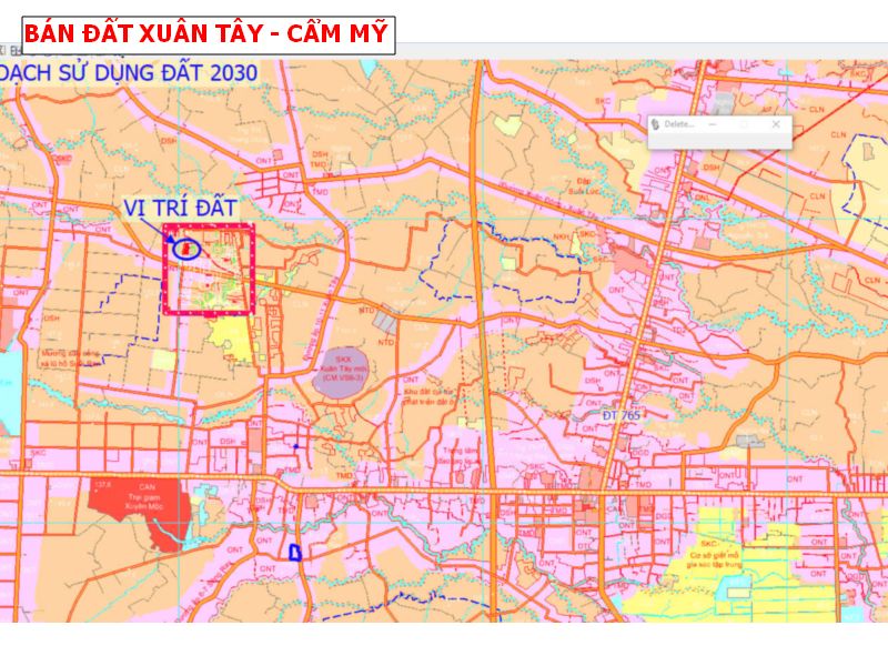 Bán đất Xuân Tây – Cẩm Mỹ giá chỉ từ 4xxtr / lô