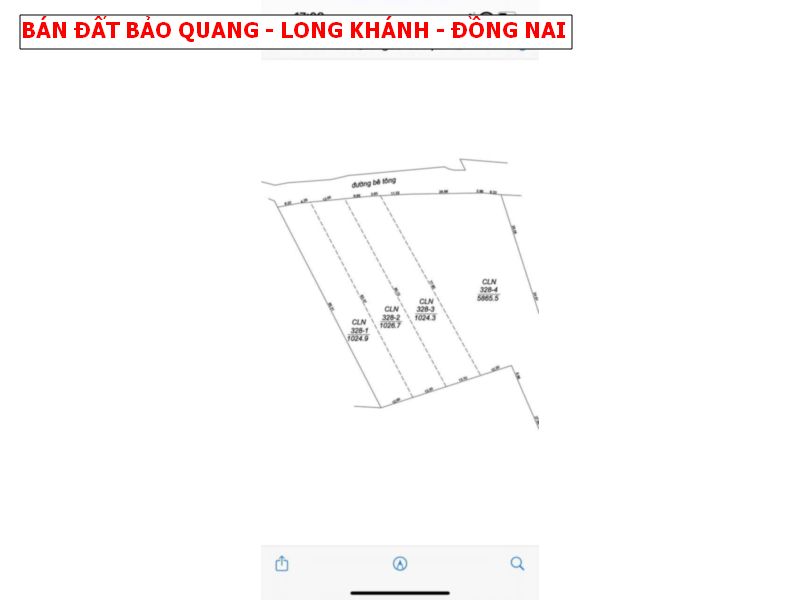 Bán đất vườn Bảo Quang , Long Khánh, đất hồng có thể lên thổ cư