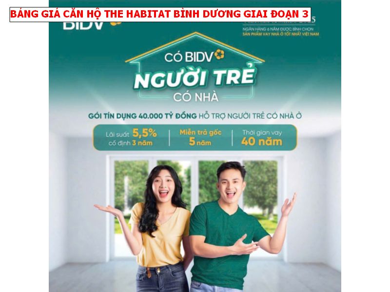 Bảng giá căn hộ The Habitat Bình Dương giai đoạn 3