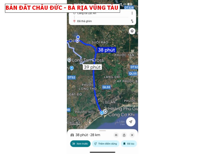 Bán đất Đá Bạc, Châu Đức, Bà Rịa Vũng Tàu, mặt tiền nhựa siêu đẹp