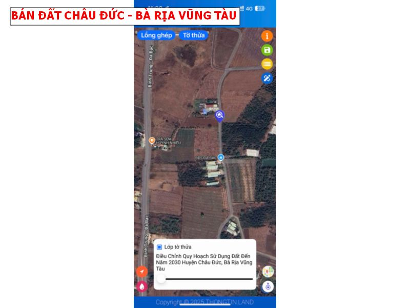 Bán đất Đá Bạc, Châu Đức, Bà Rịa Vũng Tàu, mặt tiền nhựa siêu đẹp