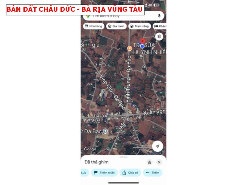 Bán đất Đá Bạc, Châu Đức, Bà Rịa Vũng Tàu, mặt tiền nhựa siêu đẹp