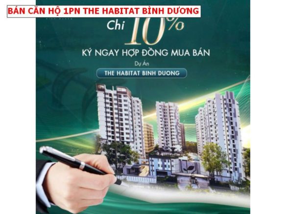 Bán căn hộ 1pn chung cư The Habitat Bình Dương, giá chỉ 2 tỷ