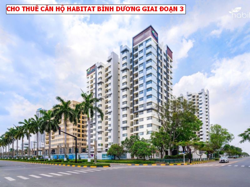 Cho thuê căn hộ The Habitat Bình Dương giai đoạn 3, view hồ bơi