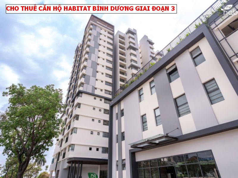 Cho thuê căn hộ The Habitat Bình Dương giai đoạn 3, view hồ bơi