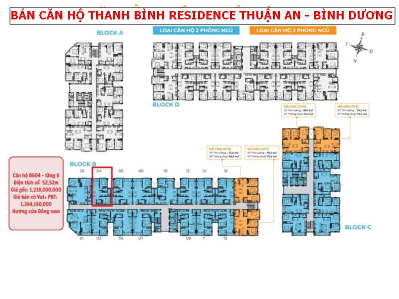 Bán căn hộ Thanh Bình Residence Xã Bình Hòa Thuận An, Bình Dương giá gốc chủ đầu tư, trả chậm 12th không lãi suất